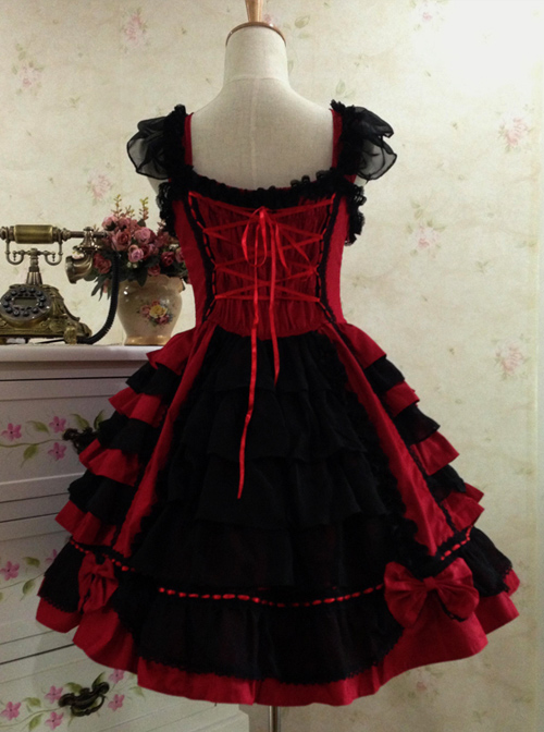 Sleeveless Bind Straps Lace Cute Sweet Lolita Dress