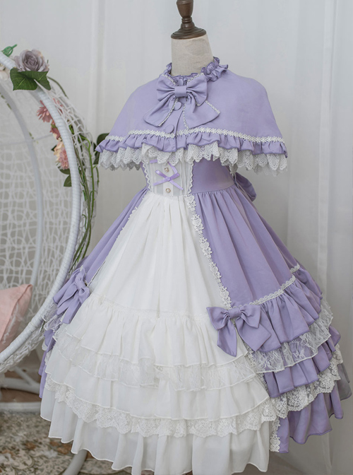 Elegant Bowknot Multi-storey Classic Lolita Sleeveless Dress