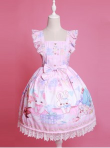 Cute Sleeveless Bows Chiffon Sweet Lolita Dress