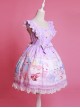 Cute Sleeveless Bows Chiffon Sweet Lolita Dress