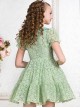 Green Cute Doll Collar Bowknot Sweet Lolita Short Sleeve Dress