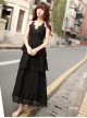 Cotton Backless Sexy Gothic Lolita Sling Dress