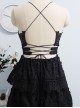 Cotton Backless Sexy Gothic Lolita Sling Dress