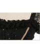 Constellation Black Short Sleeves Stylish Gothic Lolita Sling Dress