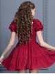 Elegant Retro Ruffles Classic Lolita Short Sleeves Dress