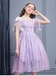 Purple Short Sleeves Lace Dream Classic Lolita Dress
