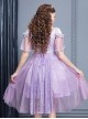 Purple Short Sleeves Lace Dream Classic Lolita Dress