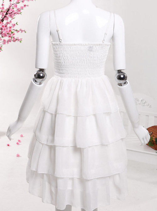 Chiffon Bowknot Elegant Classic Lolita Sling Dress