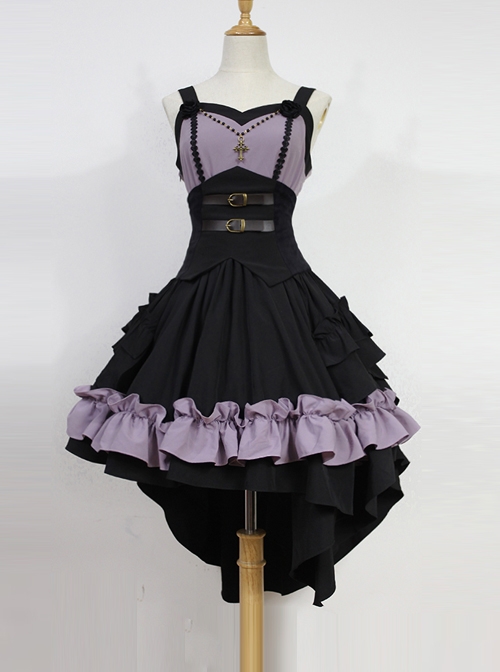 Seraph Night Series Elegant Gothic Lolita Sling Dress