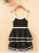 Fashion Contracted Black Bowknot Gothic Lolita Sling Dress