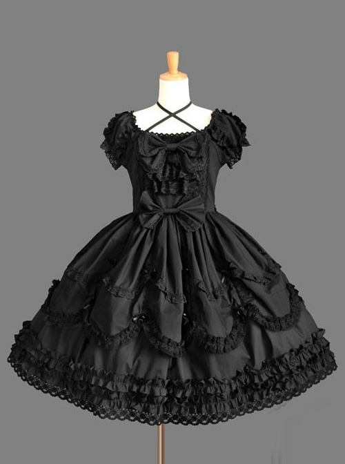 Cute Lace Elegant Sweet Lolita Short Sleeves Dress