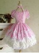 Cute Lace Elegant Sweet Lolita Short Sleeves Dress