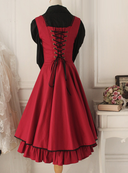 Versailles Rose Retro Elegant Classic Lolita Sleeveless Dress