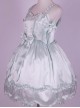 Pure Color Bowknot Cute And Sexy Classic Lolita Sling Dress