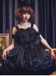 Pure Color Bowknot Cute And Sexy Classic Lolita Sling Dress