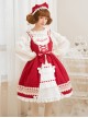 Cute Bowknot Pure Color Classic Lolita Sling Dress