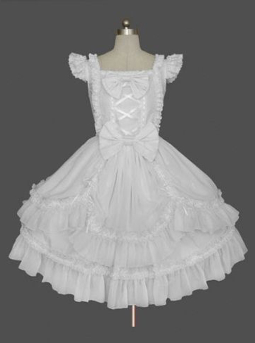 Cute Cotton Sleeveless Lace Classic Lolita Dress