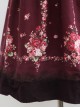 Flower Pattern Bind Straps Classic Lolita Sleeveless Dress
