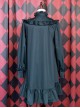 Ruffles Long Sleeves Stand Collar Gothic Lolita Dress