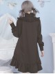 Ruffles Long Sleeves Stand Collar Gothic Lolita Dress