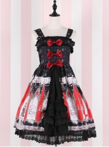 The Traveler's Hymn Series Middle-waisted Bowknot Sweet Lolita Sling Dress