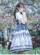 The Traveler's Hymn Series High Waist Bowknot Classic Lolita Sling Dress