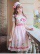 Afternoon Tea Printing Pink Sweet Lolita Sling Dress