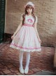 Afternoon Tea Printing Pink Sweet Lolita Sling Dress