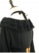 Black Chiffon Ruffles Gothic Lolita Long Sleeve Dress