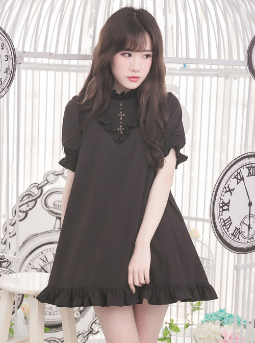 Chiffon RuffleS Short Sleeve Sweet Lolita Dress