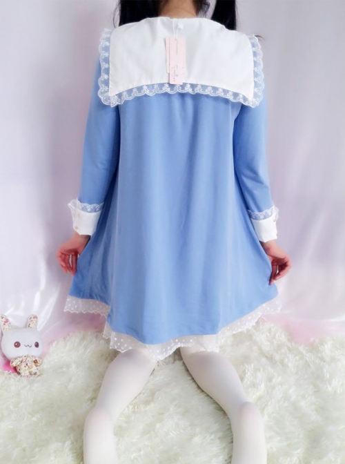 Cute Macarons Color Sweet Lolita Long Sleeve Dress