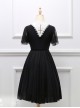 Black Short Sleeves Crucifix Gothic Lolita Dress