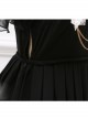 Black Short Sleeves Crucifix Gothic Lolita Dress