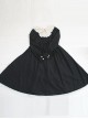 Black Corduroy Long Sleeve Classic Lolita Long Dress