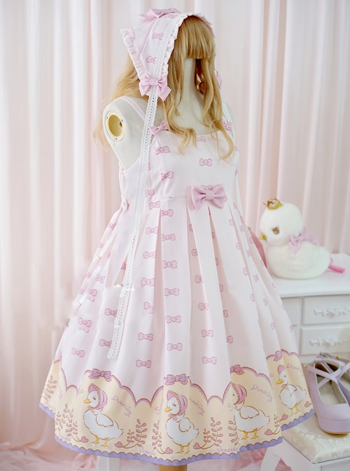 Pink Lovely Sleeveless Bowknot Sweet Lolita Dress