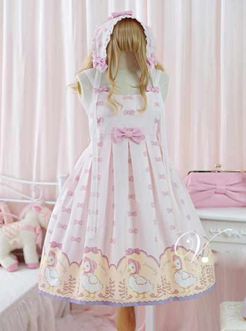 Pink Lovely Sleeveless Bowknot Sweet Lolita Dress