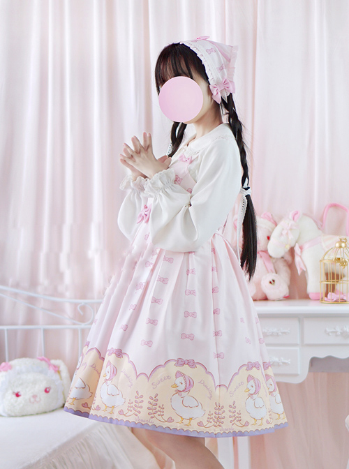 Pink Lovely Sleeveless Bowknot Sweet Lolita Dress