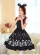 Cute Cats Printing Cotton Classic Lolita Sling Dress