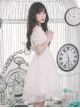 Off-shoulder Cross Bowknot Gothic Lolita Short Sleeve Dress