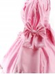 Pink Long Sleeves Bowknot Cosplay Costume Sweet Lolita Dress