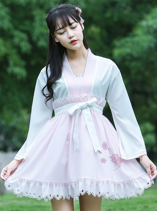 Pink Bows Ruffles Cute Sweet Lolita Dress