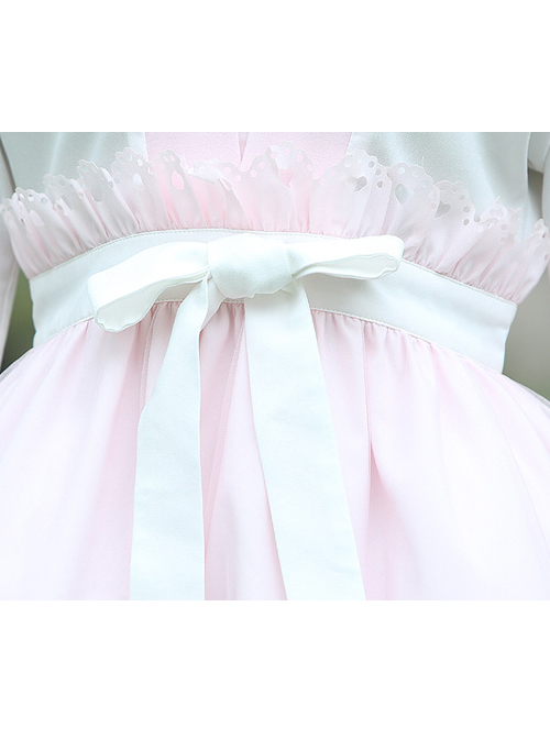 Pink Bows Ruffles Cute Sweet Lolita Dress