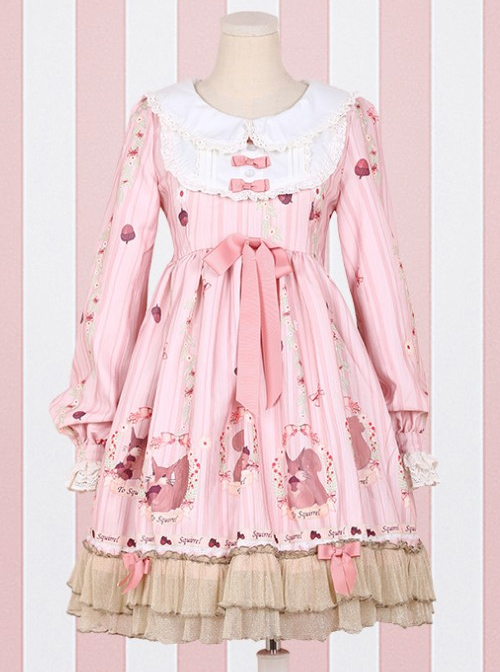 Pink Sleeveless Sweet Bow Lolita Dress