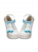 Bowknot Chinese Style Embroidered Lolita High Heel Shoes