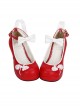 Bowknot Chinese Style Embroidered Lolita High Heel Shoes