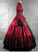 Victorian Stand Collar Long Sleeve Gothic Lolita Prom Long Dress