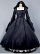 Palace Style Retro Gothic Lolita Prom Hooded Long Dress