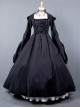 Palace Style Retro Gothic Lolita Prom Hooded Long Dress