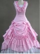 Elegant Ruffled Bowknot Lolita Prom Sleeveless Dress