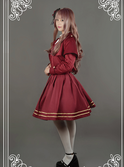 Neverland Lolita,Nancy Clara Academy~ College School Lolita Short Coat